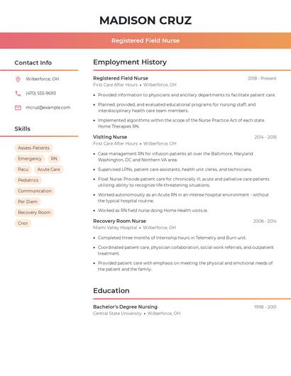 Resume example 3