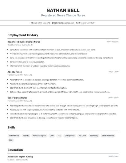 Resume example 2