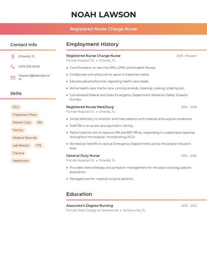 Resume example 3