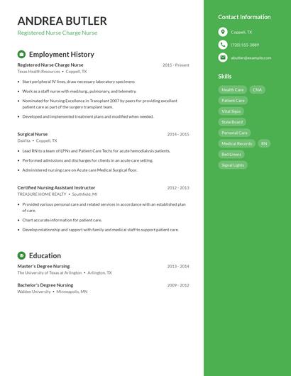 Resume example 4