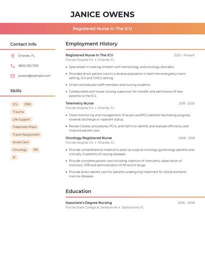Resume example 3