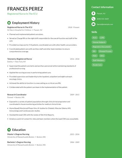 Resume example 5