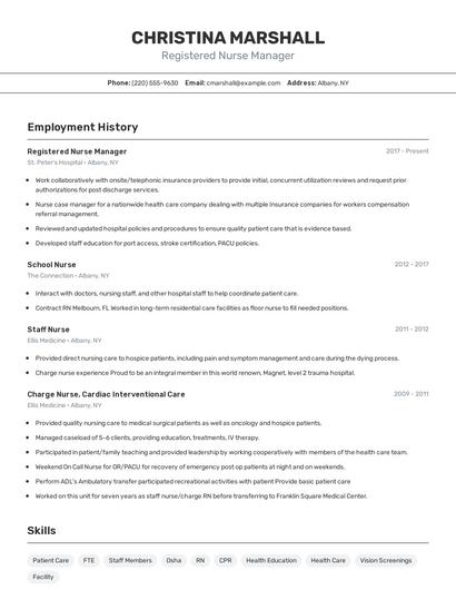 Resume example 2