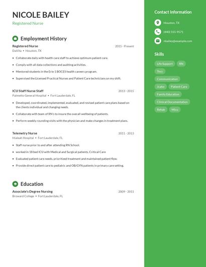Resume example 5