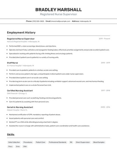 Resume example 2