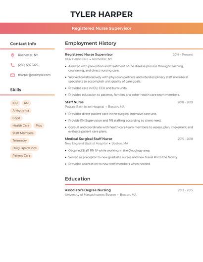Resume example 3
