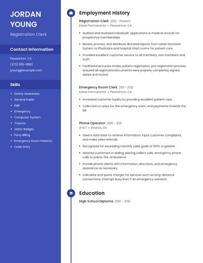 Resume example 5