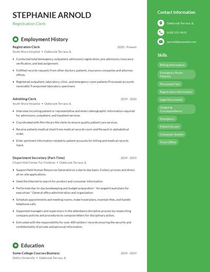 Resume example 4