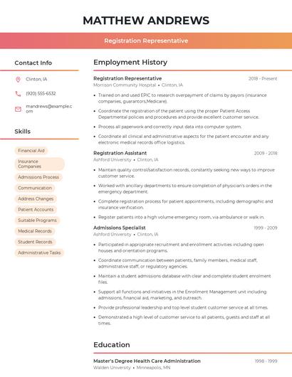 Resume example 3