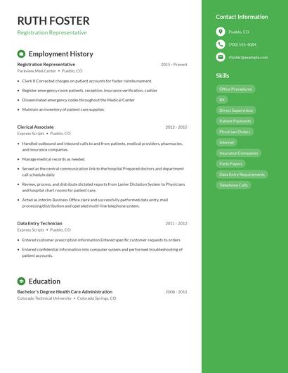 Resume example 5