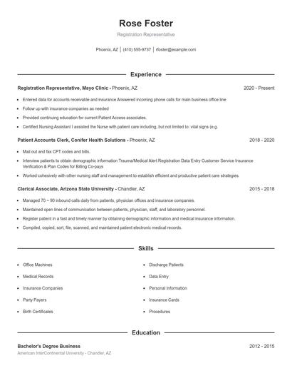Resume example 1