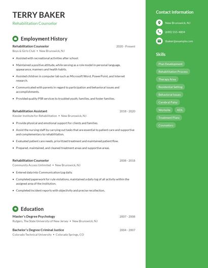 Resume example 4