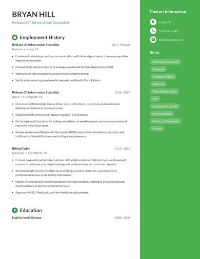 Resume example 4