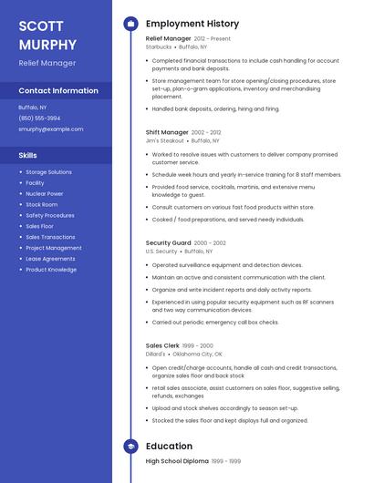 Resume example 4