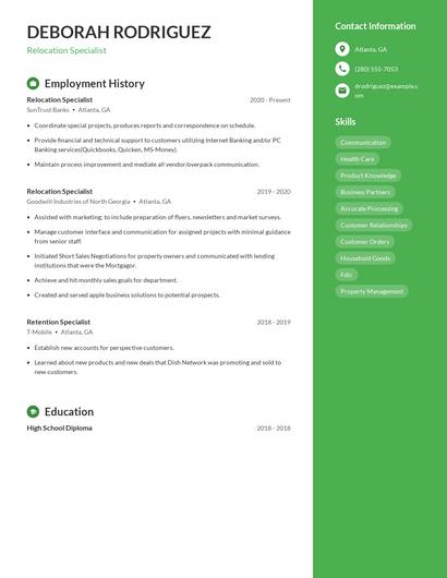 Resume example 4