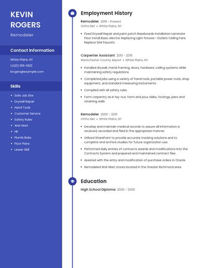 Remodeler Resume