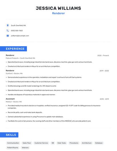 Renderer Resume