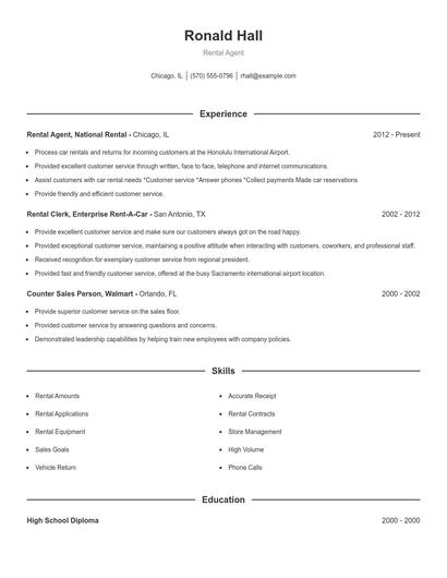 Resume example 1