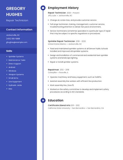 Resume example 5