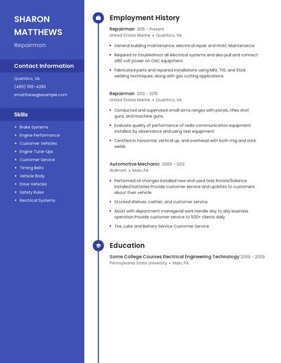 Resume example 4