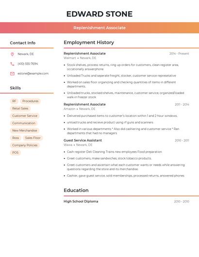 Resume example 3