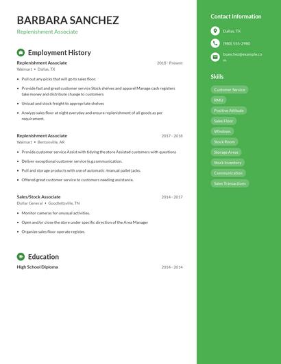 Resume example 4
