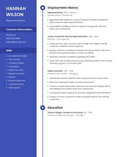 Resume example 5