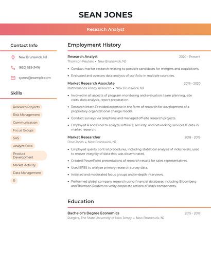 Resume example 3