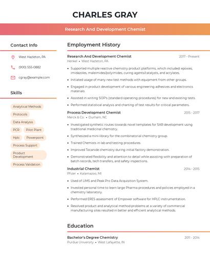 Resume example 3