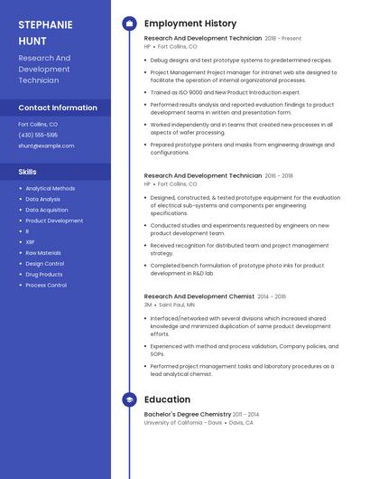 Resume example 5