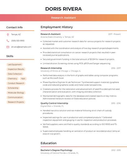 Resume example 3