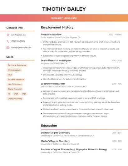 Resume example 3