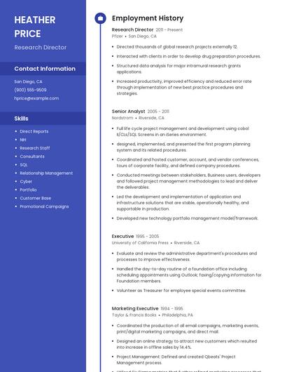 Resume example 4