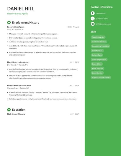Resume example 4