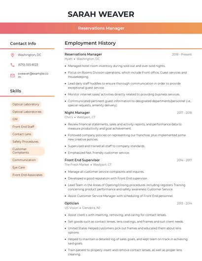Resume example 3