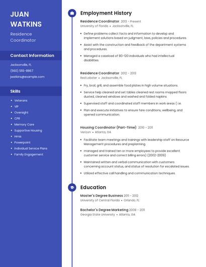Resume example 4