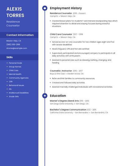 Resume example 5