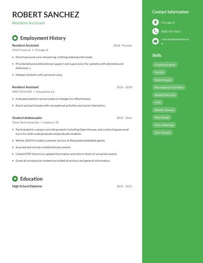 Resume example 4