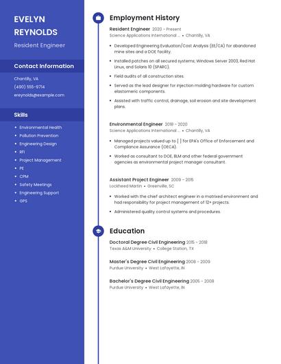 Resume example 5
