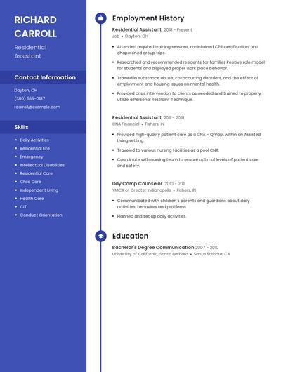 Resume example 5