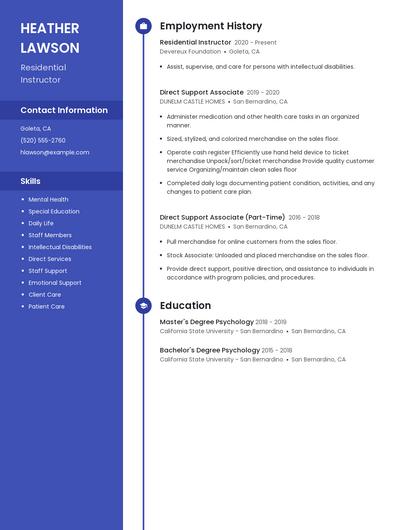 Resume example 5