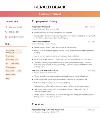Resume example 3
