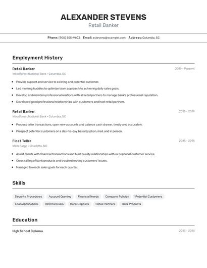 Resume example 2