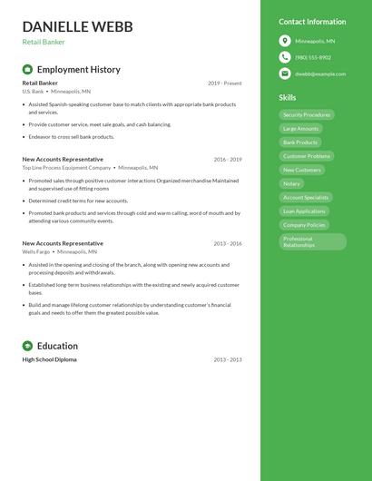 Resume example 5