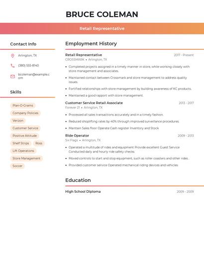 Resume example 3