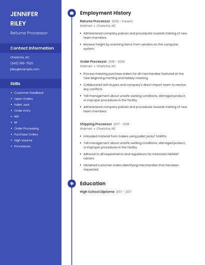Resume example 4