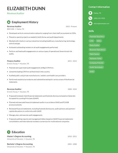 Resume example 4