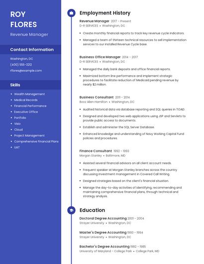 Resume example 5