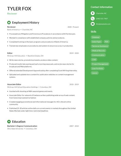 Resume example 4