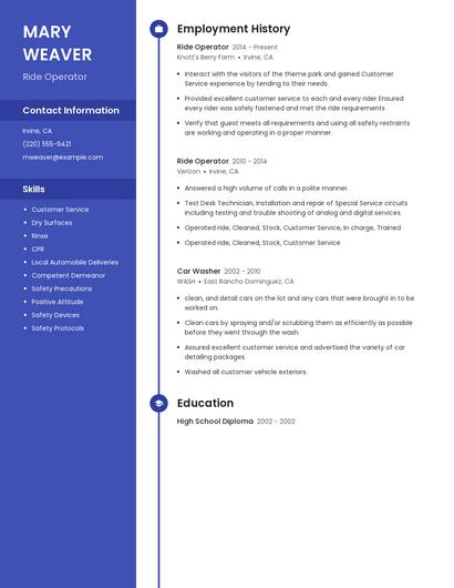 Resume example 4